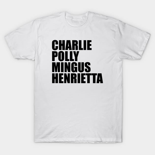 Charlie Polly Mingus Henrietta T-Shirt by King Of HBCUs